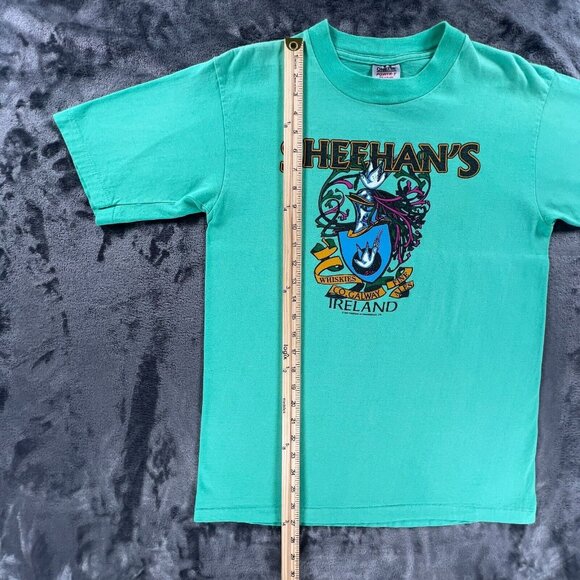 Oneita T Shirt Men L Made in USA Single Stitch Sheehan's Galway Ireland VTG 1989 - Picture 7 of 11